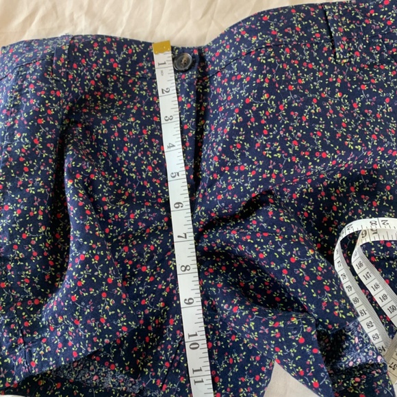 MNG Basics Shorts Women's 4 Blue‎ Floral Linen Blend Beach Outdoors Hot Pants - Picture 8 of 9